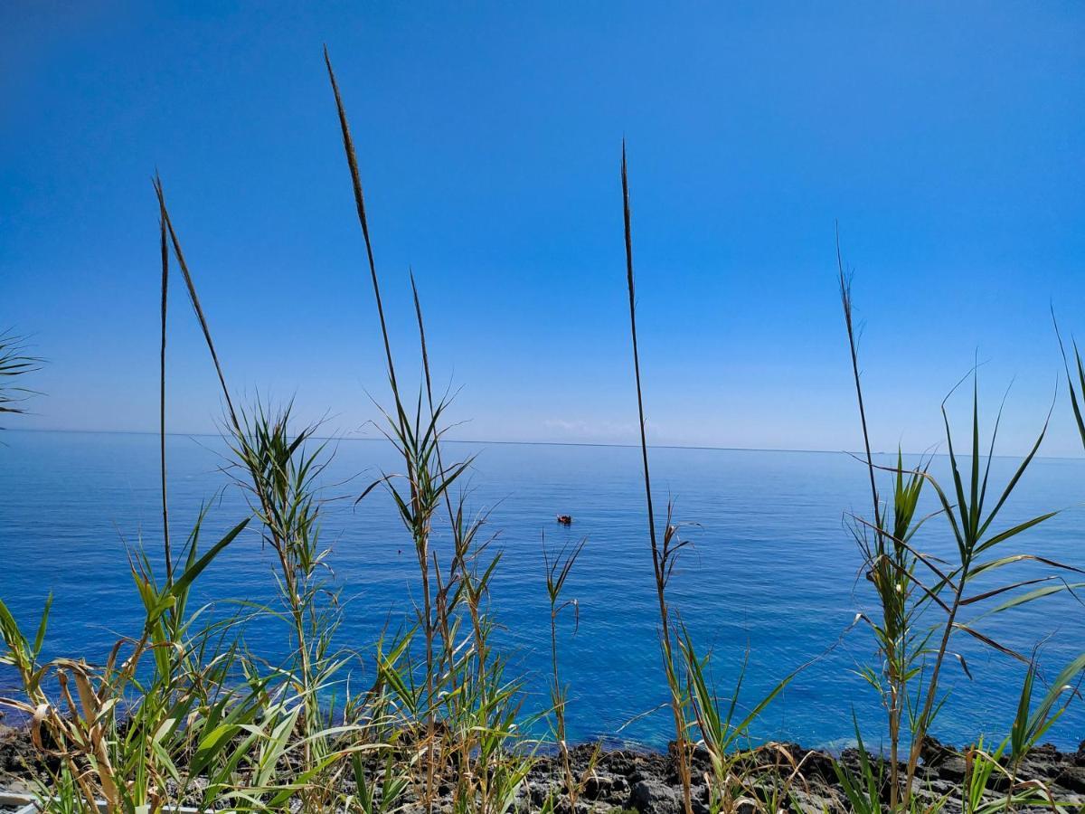 Marina Di Andrano - Alisso, Casa Vista Mare Con Parcheggio Privato E Wifi Villa Bagian luar foto